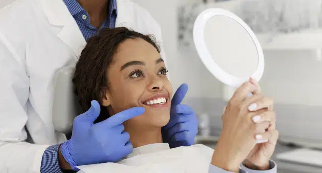 Patient receiving preventive dental treatment in Cary, NC