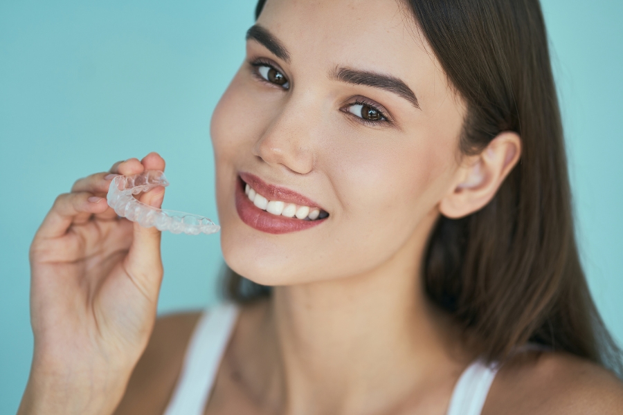 storing Invisalign aligners
