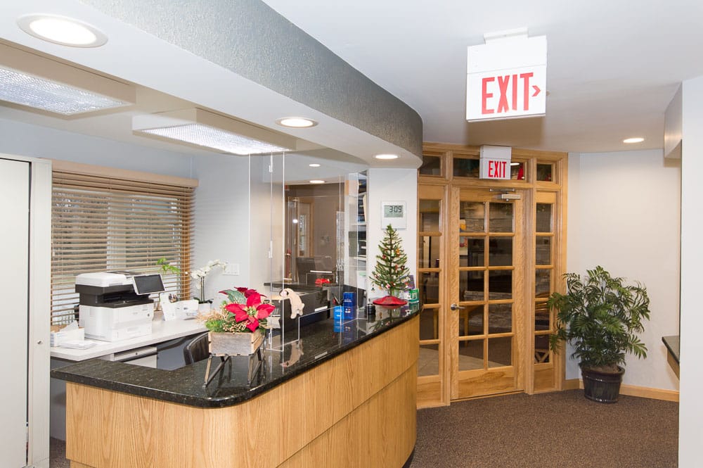 Northeast Family Dental Care Elgin Dentist Reception Office