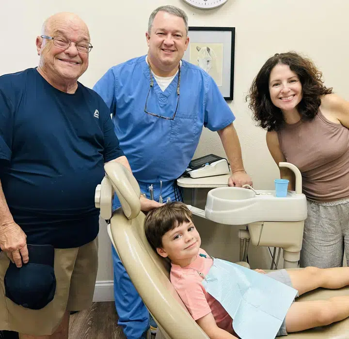 gallagher family dentistry - metairie dentist michael with patient