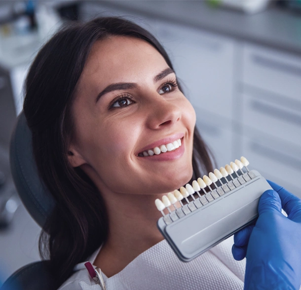 A girl having veneers treatment in Phoenix